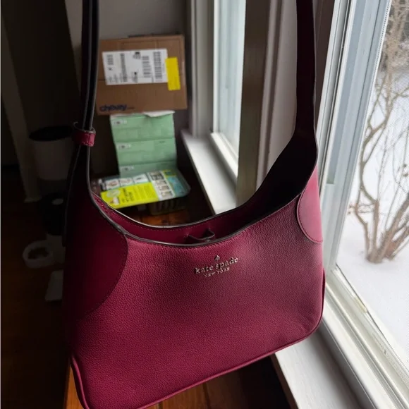 Kate Spade Burgundy hobo/Shoulder Bag - Picture 2 of 4